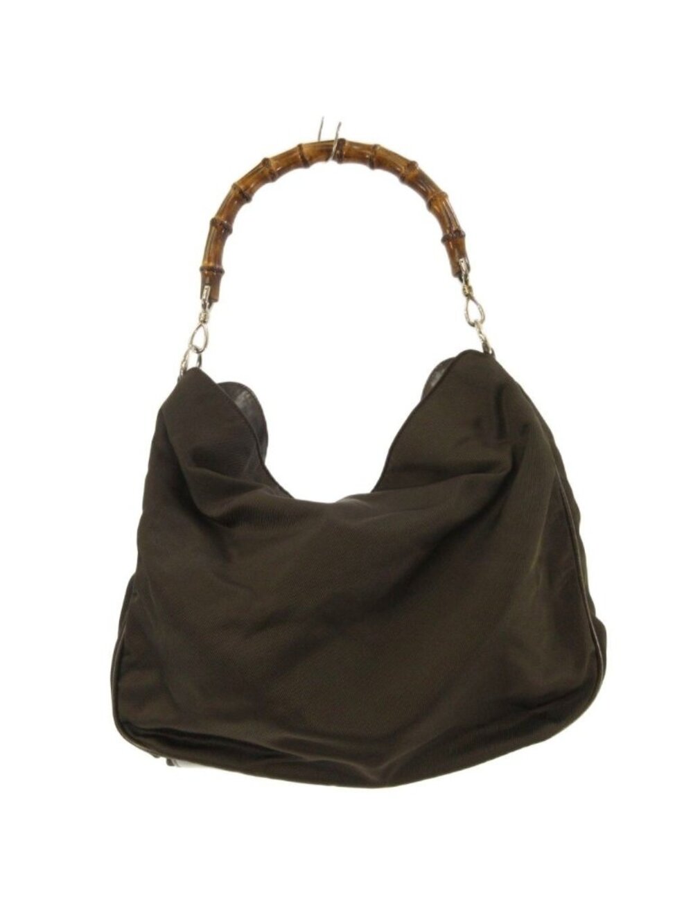 Gucci Bamboo Handle Bag Dark Brown